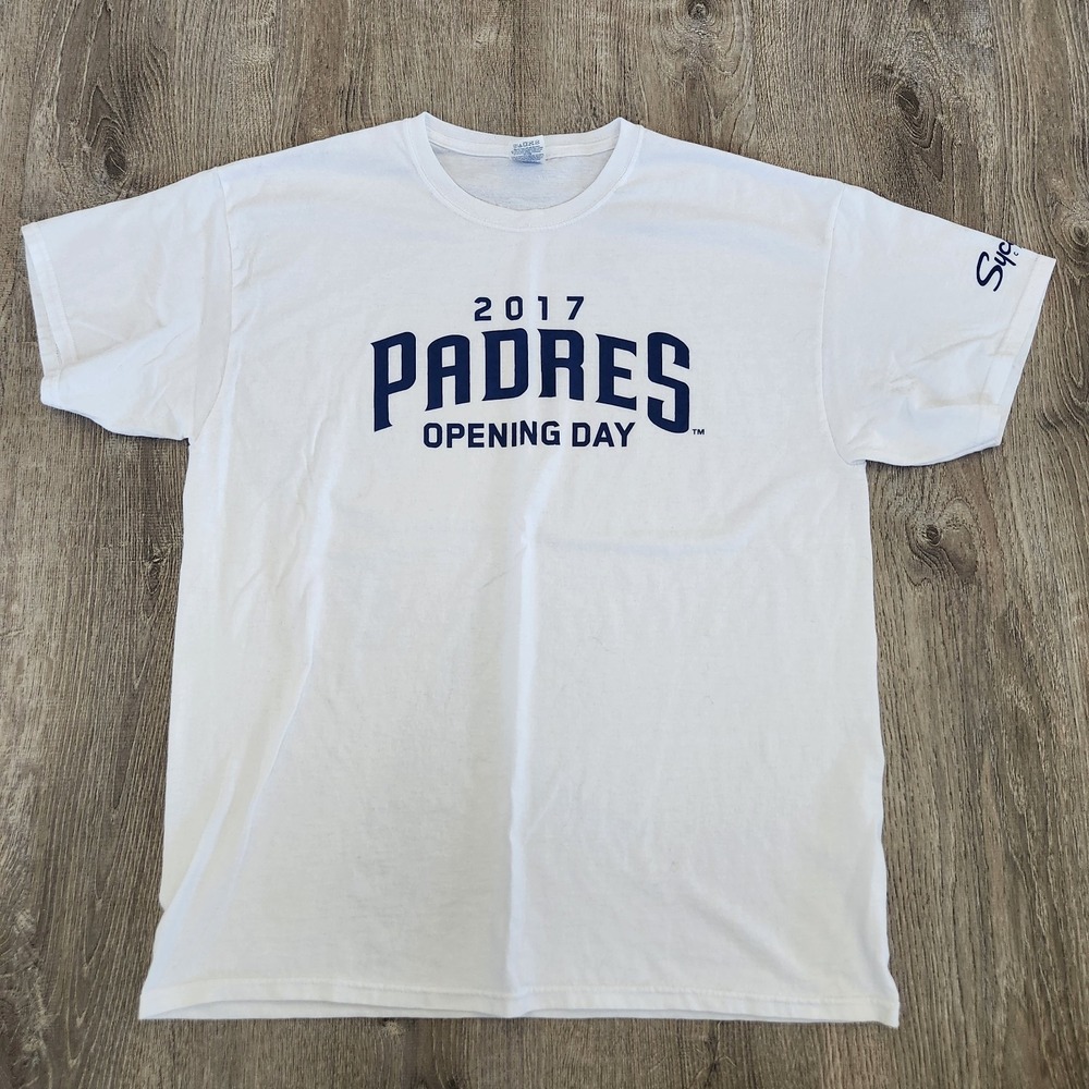 2017 San Diego Padres MLB Opening Day White T-Shirt XL SGA Promotional Giveaway